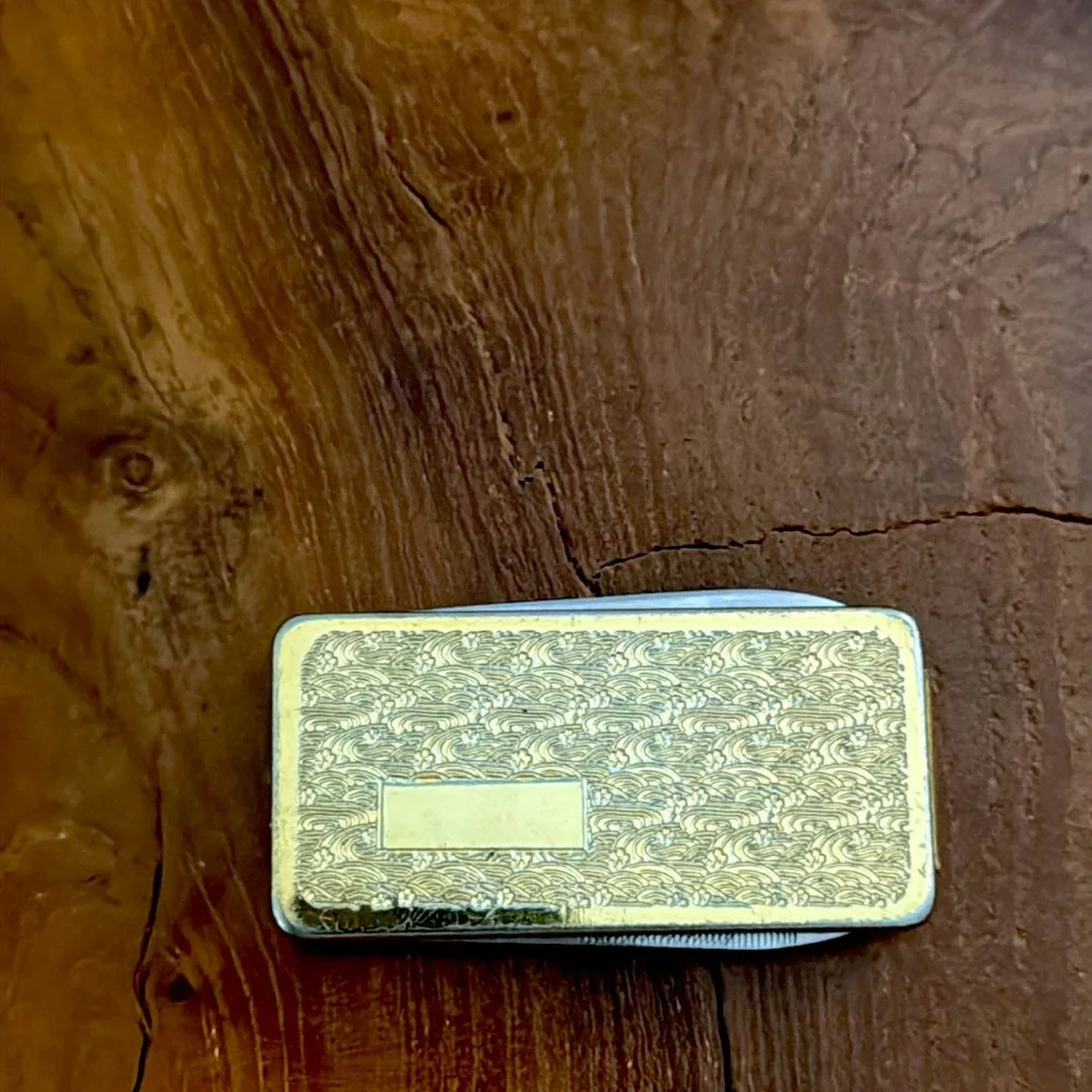 Vintage Money Clip With Built In Nail Files